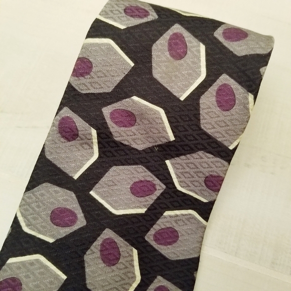 {OS} Oscar de la Renta Couture Collection Silk Tie - Picture 3 of 6